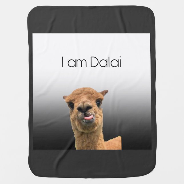 I am Dalai Baby Blanket (Front)