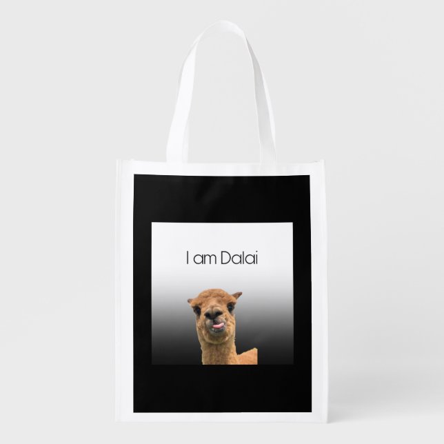 I am Dalai Grocery Bag (Front)