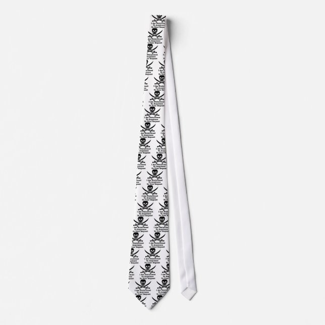 I Am Dismissable To Acquiesce To Your Request Neck Tie (Front)