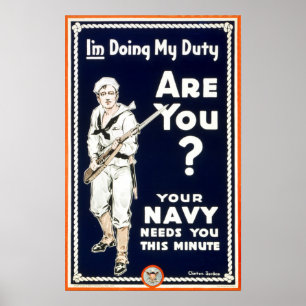 I Am Doing My Duty, ARE YOU? America Recruitment Poster