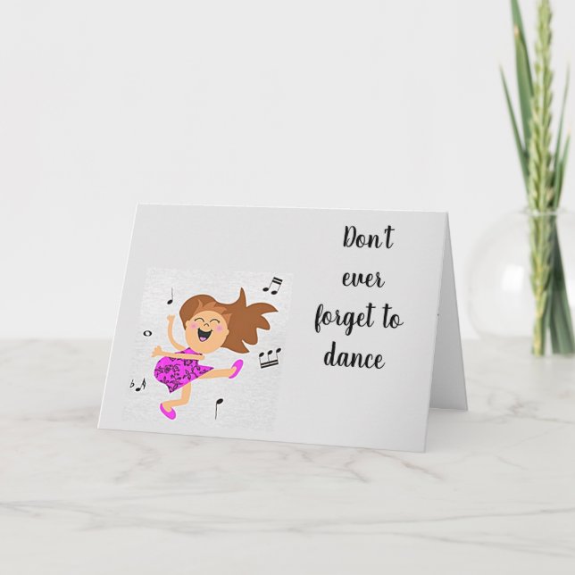 I AM DOING THE **HAPPY DANCE** ON "YOUR" BIRTHDAY CARD (Front)