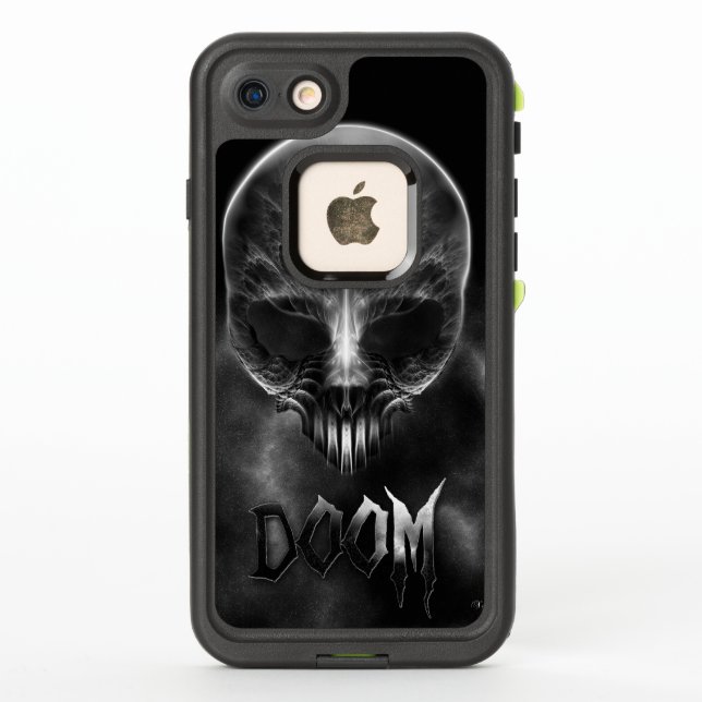I Am Doom Fractal Skull LifeProof iPhone Case (Back)