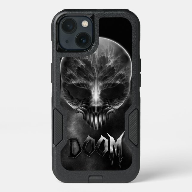 I Am Doom Fractal Skull Otterbox iPhone Case (Back)