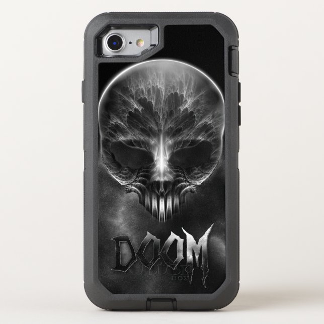 I Am Doom Fractal Skull Otterbox iPhone Case (Back)