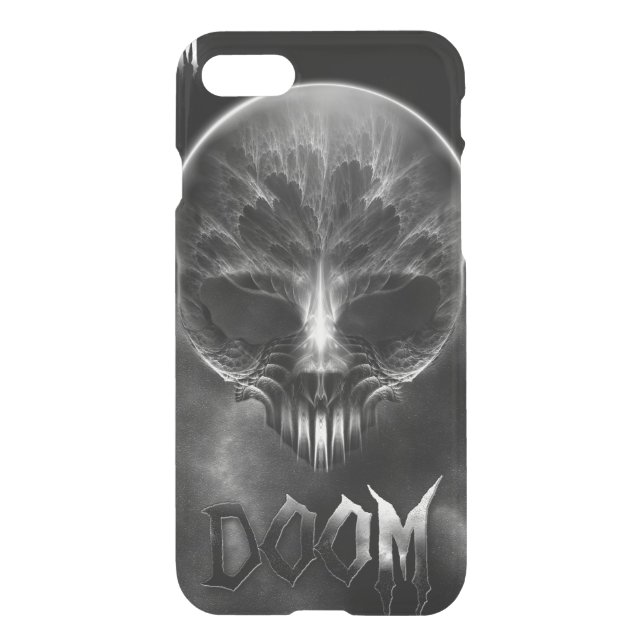 I Am Doom Fractal Skull Uncommon iPhone Case (Back)