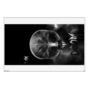 I Am Doom Fractal Skull Wall Decal