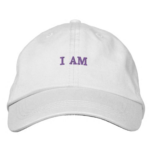I AM Embroidered Baseball Hat