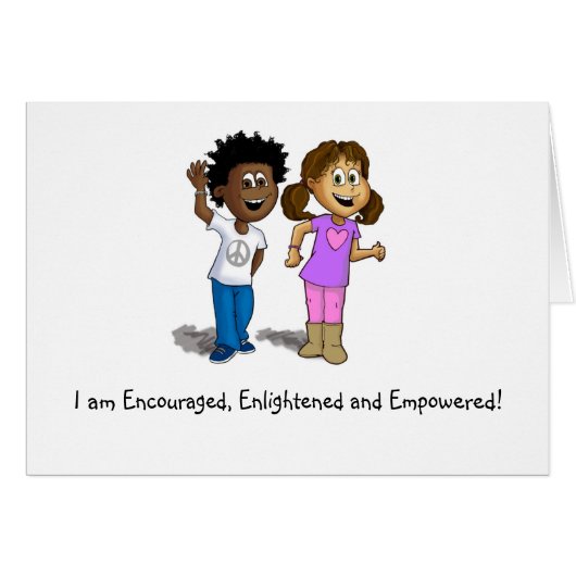 I am Encouraged, Enlightened and Empowered Cards (Front Horizontal)