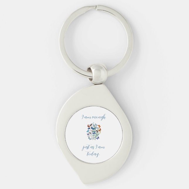 "I Am Enough" Affirmation Keychain (Front)
