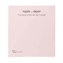 "I Am Enough" Affirmation Notepad for Moms