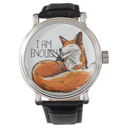 I am enough self care fox Watch