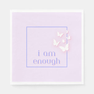 I am enough, Self-Love Quote Napkins
