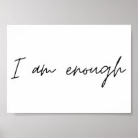 I Am Enough Simple Quote
