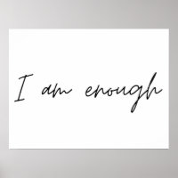 I Am Enough Simple Quote