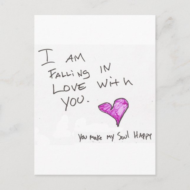 i AM FALLiNG iN LOVE WiTH YOU HEARt SOUL Postcard (Front)