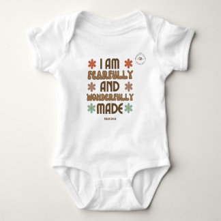 I Am Fearfully And Wonderfully Made Baby Bodysuit