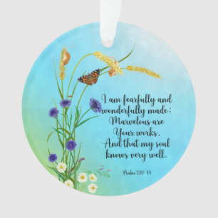 I am fearfully and wonderfully made ornament
