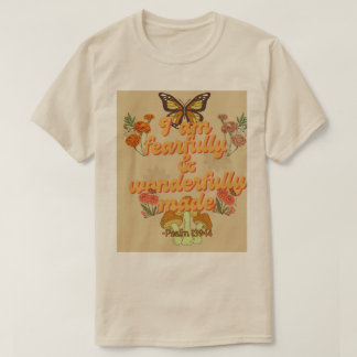 I am fearfully and wonderfully made retro tee