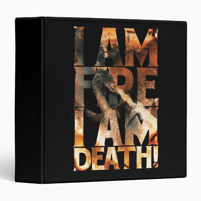 I Am Fire I Am Death! 3 Ring Binder (Front/Spine)