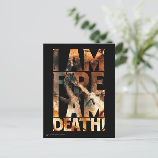I Am Fire I Am Death! Postcard | Zazzle