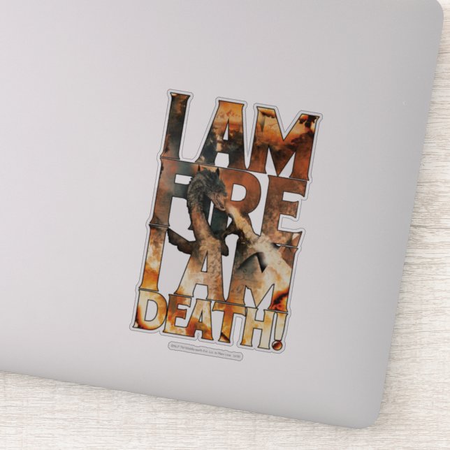I Am Fire I Am Death! Sticker (Detail)
