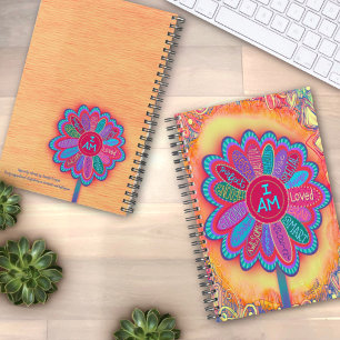 I AM Floral Inspirational Colorful Girly Planner