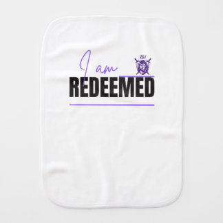 I Am Forgiven Christian Burp Cloth