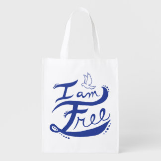 "I Am Free" Reusable Bag