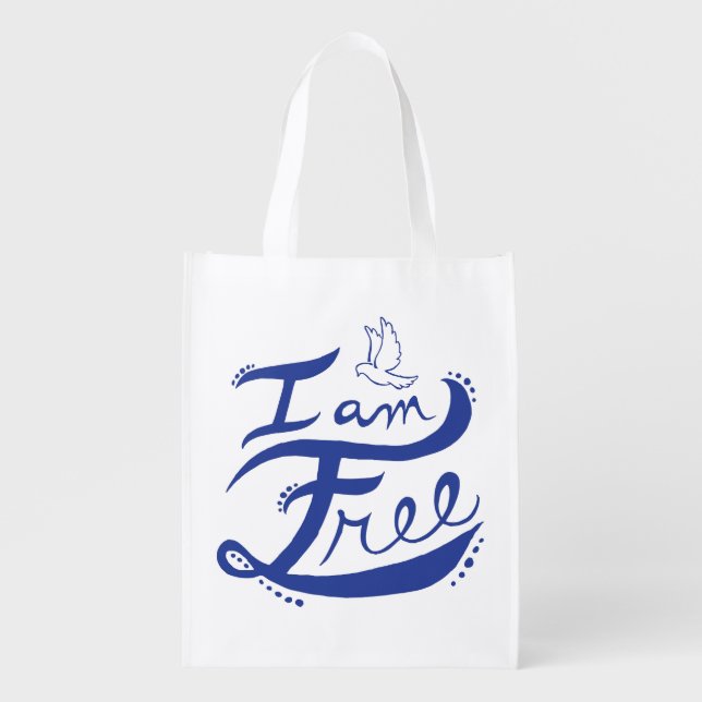 "I Am Free" Reusable Bag (Front)