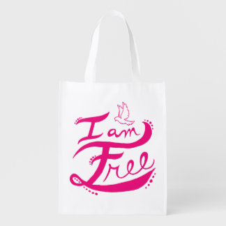 "I Am Free" Reusable Bag