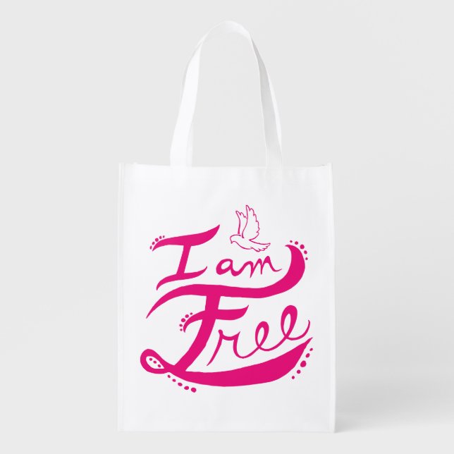 "I Am Free" Reusable Bag (Front)