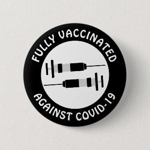 I am Fully Vaccinated Against Covid-19 Button