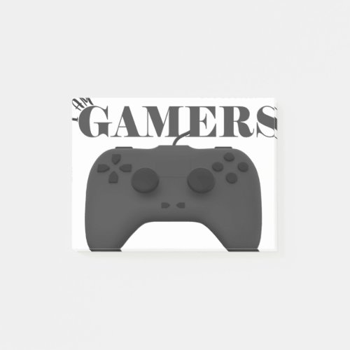 i am gamers game console post_it notes