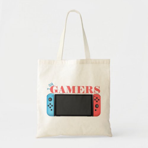 i am gamers game console tote bag