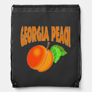 I am Georgia peach Drawstring Bag