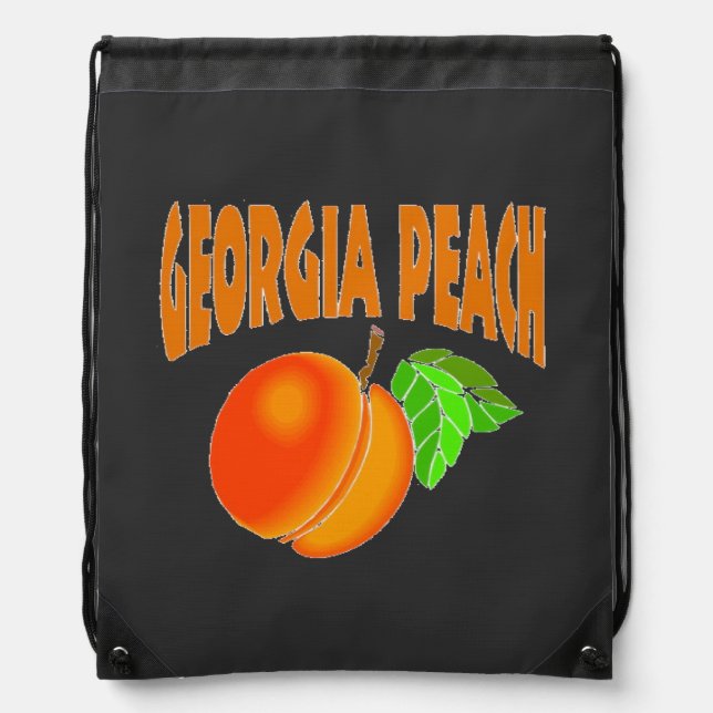 I am Georgia peach Drawstring Bag (Front)