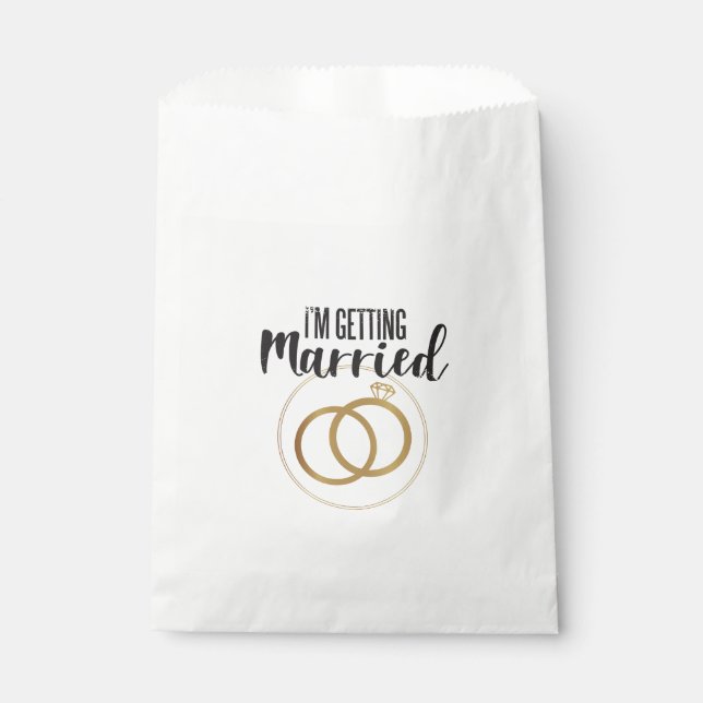 I am Getting Married Favor Bag (Front)