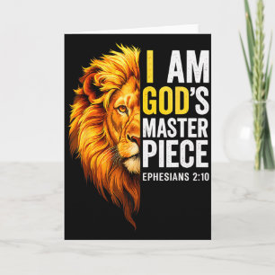 I Am God`s Masterpiece Christian Ephesians 2_20 Card