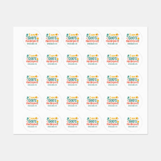 I am God's Masterpiece Labels