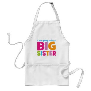 I am going to be a Big Sister Adult Apron
