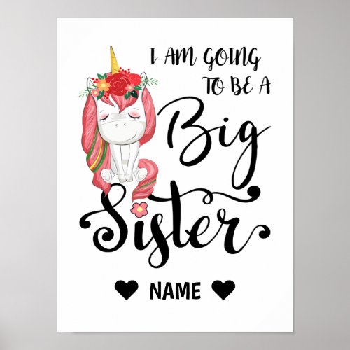 I am Going to be a Big Sister Poster