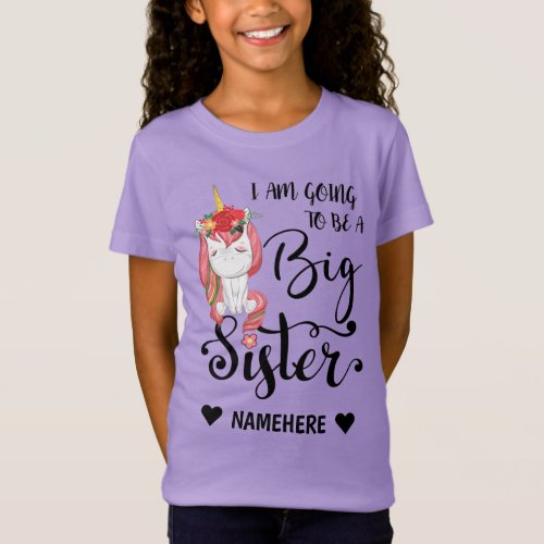 I am Going to be a Big Sister T_Shirt