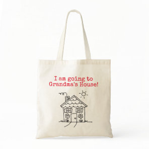 i am going to grandma's house tote bag