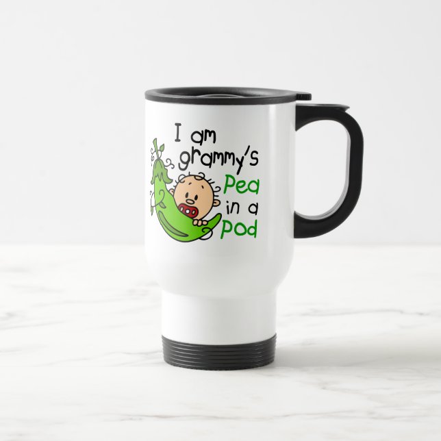 I am Grammy's Pea In A Pod Travel Mug (Right)