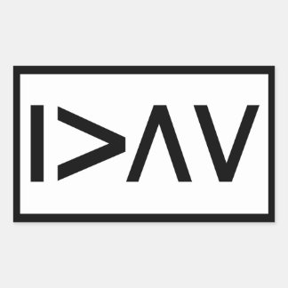 I am greater than my highs and lows - rectangle rectangular sticker