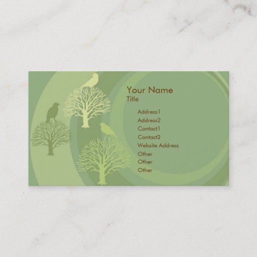 Customizable I Am Green Bird Custom Business Card