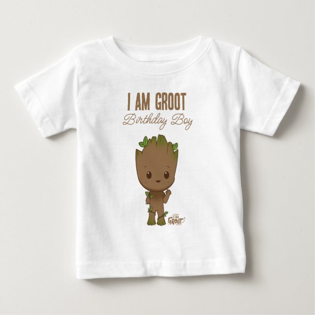 I am Groot | 1st Birthday Baby T-Shirt (Front)