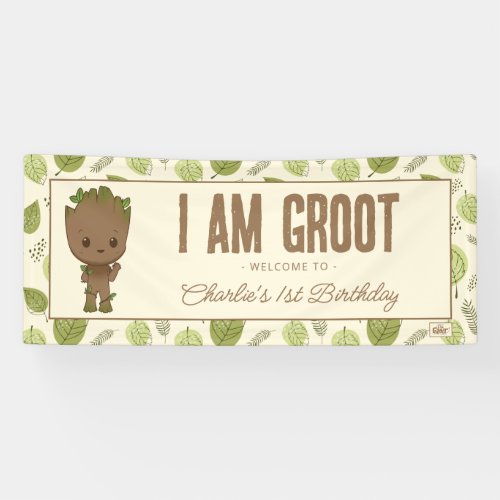 I am Groot | 1st Birthday Banner