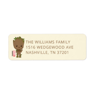 I am Groot 1st Birthday Label