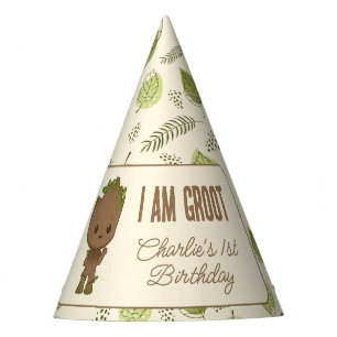 I am Groot 1st Birthday Party Hat
